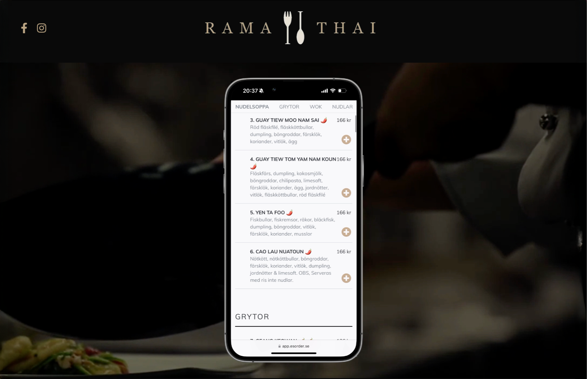 Rama 2 Thai – webbplats