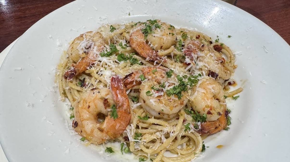 Chili Garlic Prawn Spaghetti