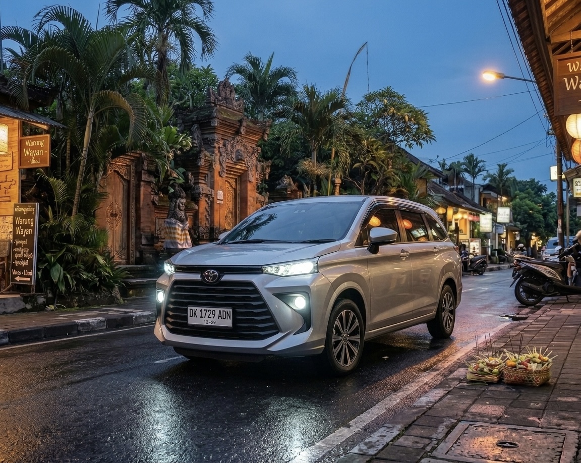Grey Toyota Avanza 2024 for Pande Tour & Taxi in Ubud, Bali