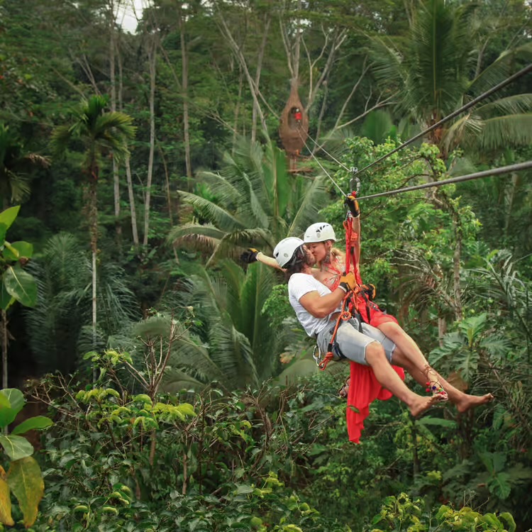 Zipline adventure in Bali